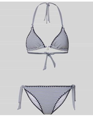 Banana Moon Bikini-Set mit Label-Detail Modell 'NUCODIMKA' - Grau