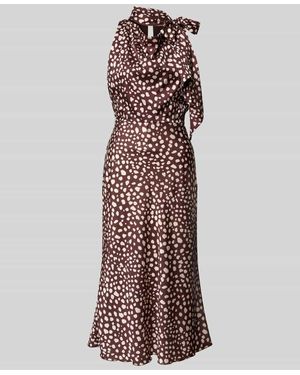 Rinascimento Midikleid mit Stehkragen - Mehrfarbig