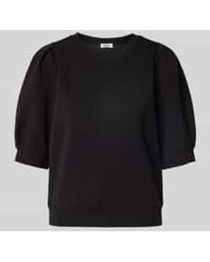 S.oliver Regular Fit Sweatshirt Van Scuba - Zwart