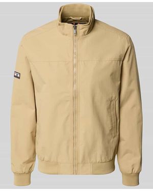 Superdry Jacke mit Stehkragen und Eingrifftaschen - Natur