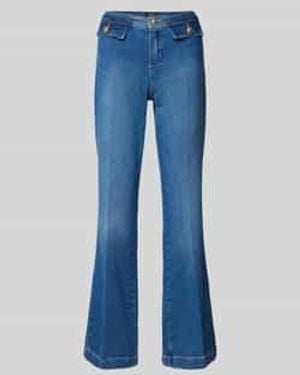 ROSNER Flared Jeans Met Knoopsluiting - Blauw