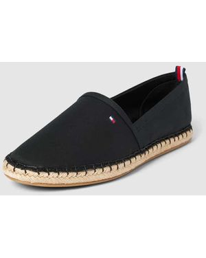 Tommy Hilfiger Espadrilles mit Label-Stitching Modell 'BASIC TOMMY' - Schwarz