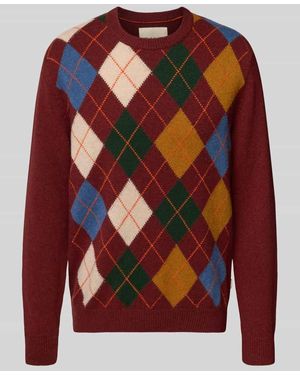GANT Strickpullover mit Rundhalsausschnitt - Rot