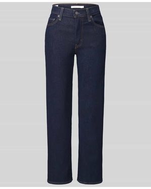 Levi's Straight Fit Jeans aus Baumwoll-Mix mit Lyocell-Anteil Modell '723' - Blau