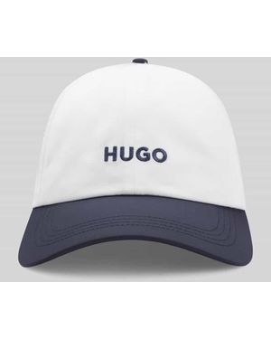HUGO Basecap mit Logo-Stitching - Weiß