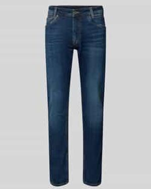 Pepe Jeans Tapered Fit Jeans Van Katoenmix, Model 'Spike' - Blauw