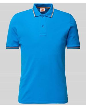 Sundek Poloshirt mit kurzer Knopfleiste Modell 'Brice' - Blau