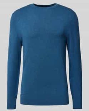 Mcneal Gebreide Pullover Met Ronde Hals - Blauw
