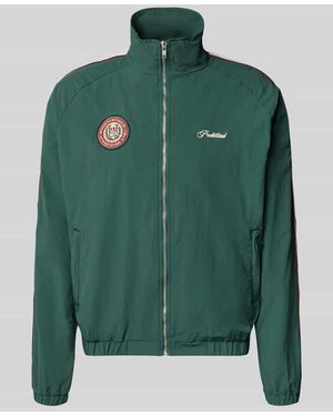 Prohibited Trackjacket mit Label-Stitching Modell 'Slipstream' - Grün