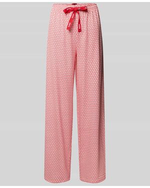 HUGO Comfort Fit Pyjama-Hose aus Modal-Mix Modell 'CASUAL PANTS' - Pink
