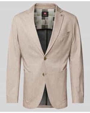 CLUB of GENTS Colbert Met Opgestikte Zakken - Naturel