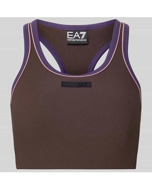 EA7 BH mit Label-Detail - Braun