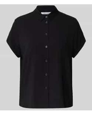 Samsøe & Samsøe Overhemdblouse Met Knoopsluiting, Model 'Majan' - Zwart