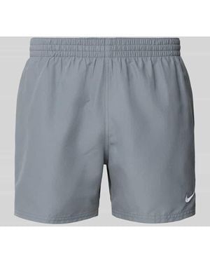 Nike Badehose mit Label-Print - Grau