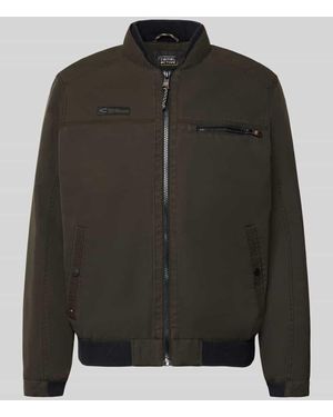 Camel Active Funktionsjacke mit Stehkragen und Eingrifftaschen - Schwarz