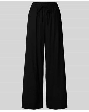 My Essential Wardrobe Stoffhose mit elastischem Bund Modell 'Dias' - Schwarz