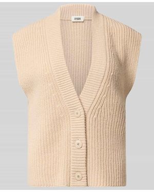 DRYKORN Strickweste mit Woll-Anteil Modell 'PIGES' - Natur
