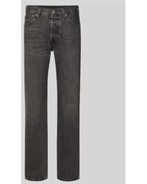 Levi's Regular Fit Jeans Met Steekzakken, Model '501' - Grijs