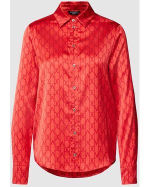 MARCIANO BY GUESS Bluse mit Allover-Label-Print Modell 'MELISSA' - Rot