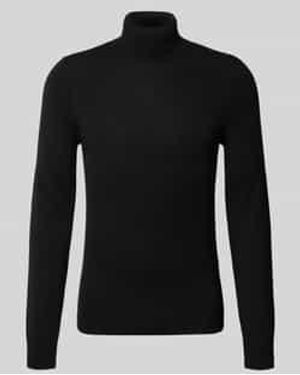 Mcneal Regular Fit Coltrui Van Wolmix Met Kasjmier - Zwart