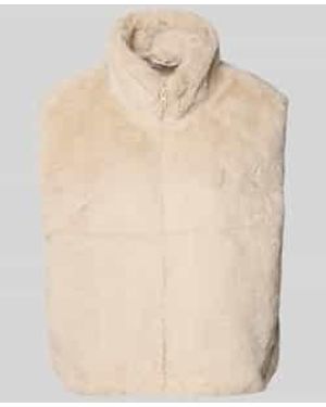 Freequent Gilet Van Imitatiebont, Model 'Fony' - Naturel