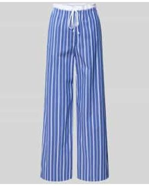 EDITED Broek Met Elastische Band, Model 'Wisteria' - Blauw