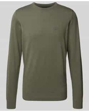 Barbour Gebreide Pullover Met Labelstitching - Groen