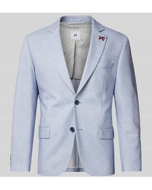 Atelier Torino Sakko mit Brustleistentasche - Blau