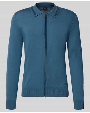 Paul Smith Strickjacke mit Polokragen - Blau