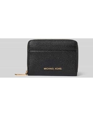 MICHAEL Michael Kors Portemonnaie mit Logo-Detail Modell 'Jet Detail' - Grau