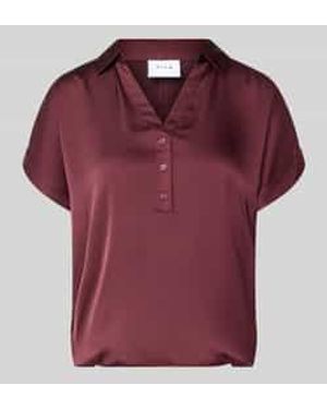 Vila Blouses Korte Mouw - Rood