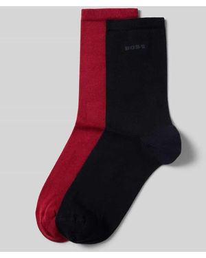 BOSS Socken aus Baumwoll-Mix im 2er-Pack - Rot