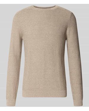 Tom Tailor Regular Fit Pullover aus reiner Baumwolle - Natur