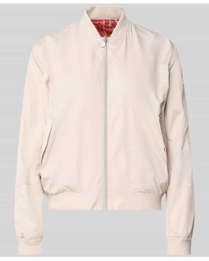 Frieda & Freddies Regular Fit Bomberjacke mit Stehkragen Modell 'Brooklyn' - Natur