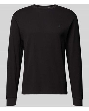 Replay Sweatshirt mit Stehkragen - Schwarz