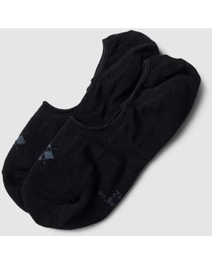 Burlington Sneakersocken mit Label-Details - Schwarz