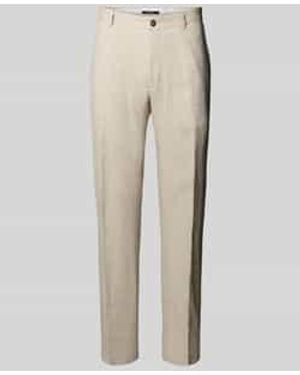 Joop! Pantalon Van Linnen Met Steekzakken - Naturel