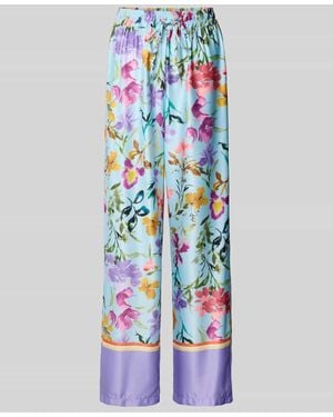 Rinascimento Stoffhose mit elastischem Bund - Weiß