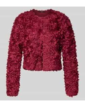 Zero Blazer Met Ronde Hals - Rood