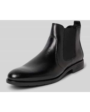 Lloyd Chelsea Boots aus Leder mit Zugschlaufe Modell 'EEZY' - Schwarz