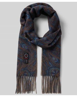 Ascot Schal aus reiner Wolle - Schwarz