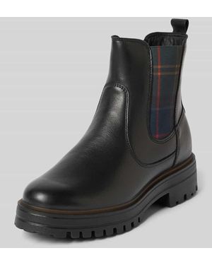 Barbour Boots aus Rindsleder-Mix Modell 'Amberley' - Schwarz
