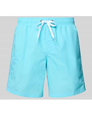 Sundek Badehose mit elastischem Bund Modell 'UNI SHORTS NEON' - Blau