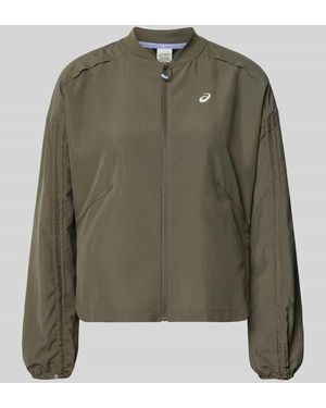 Asics Trainingsjacke mit Stretch-Anteil Modell 'NAGINO' - Grün