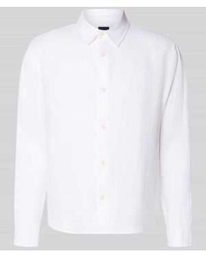 Gap Regular Fit Leinenhemd mit Kentkragen - Weiß