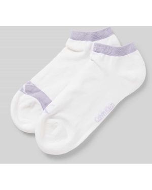 Calvin Klein Sneakersocken mit Label-Print im 2er-Pack - Weiß