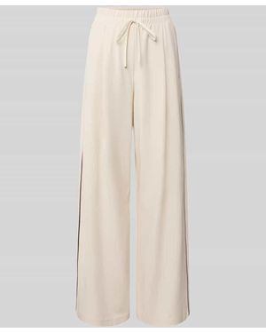 Weekend by Maxmara Relaxed Fit Weite Hose aus Lyocell-Mix Modell 'GODEZIA' - Natur