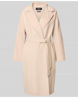 Weekend by Maxmara Regular Fit Wollmantel aus Schurwoll-Mix Modell 'CIVADA' - Natur