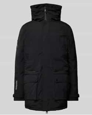Superdry Parka Met Opstaande Kraag - Zwart