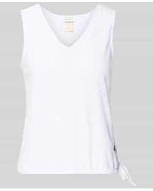 ZABAIONE Top Met Ajourwerk Model 'Fa44Bia' - Wit